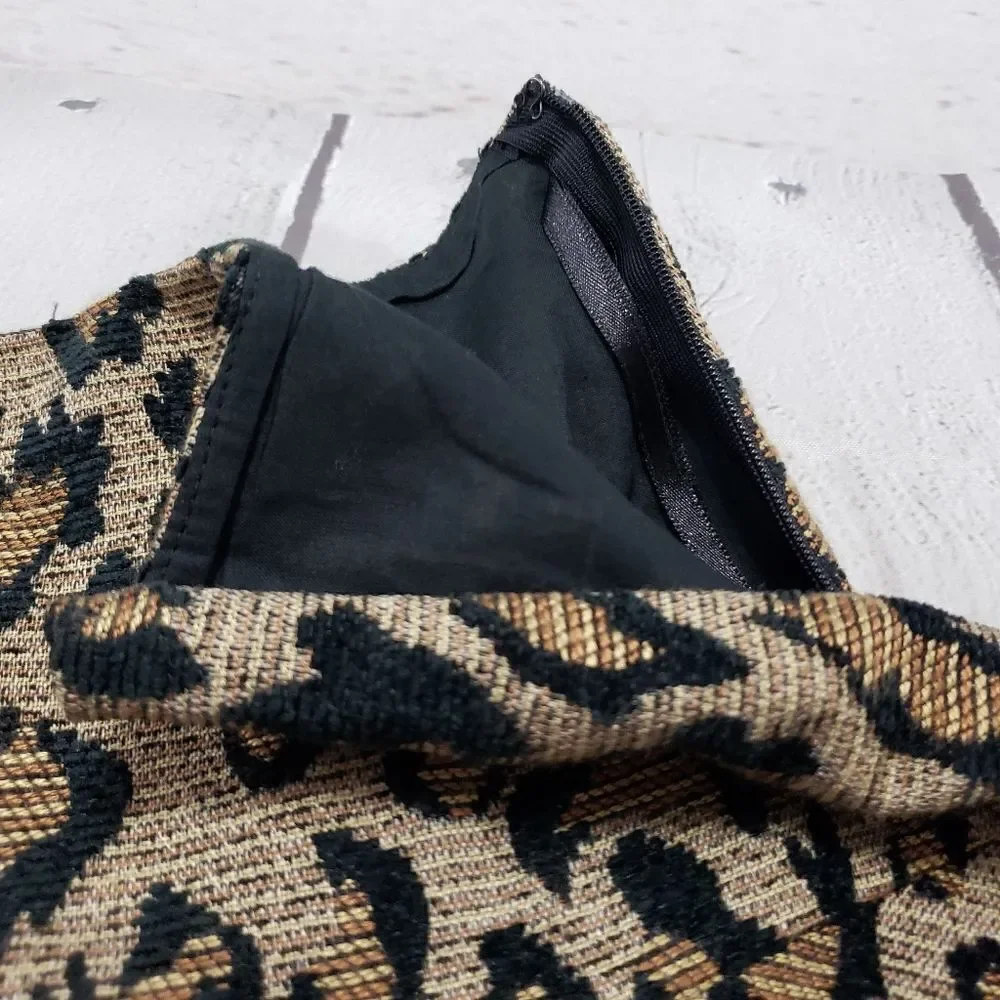 Free People Skirt Size 2 Chenille Cheetah Print Animal Print Skirt
